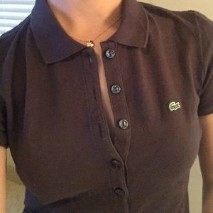 Brown Lacoste Polo